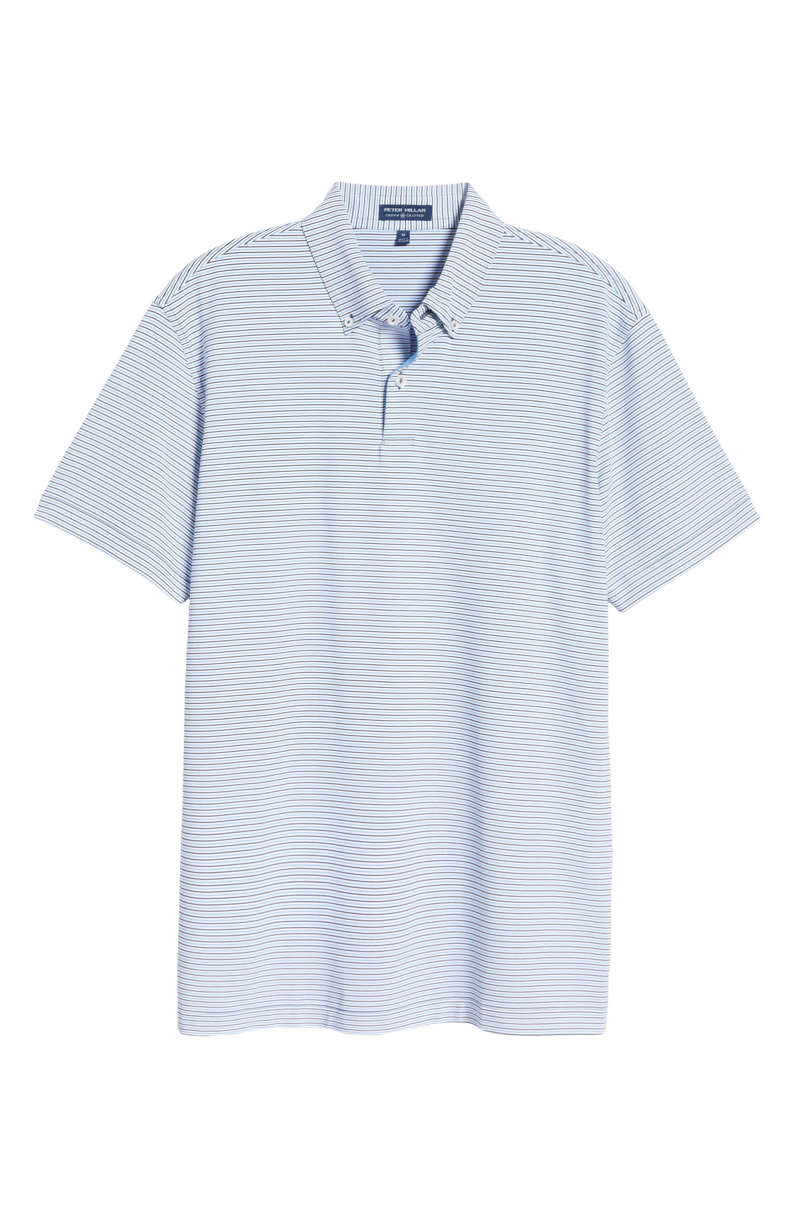 Trolley Stripe Short Sleeve Performance Polo | Nordstrom
