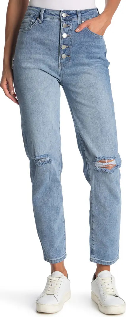 Rating 3.7out of5stars(26)26Button Fly Sustainable Distressed Mom JeansABOUND | Nordstrom Rack