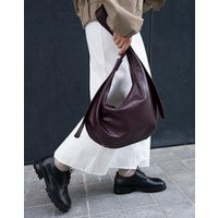 Leather Burgundy Hobo Bag - Everyday For Women | Etsy (US)