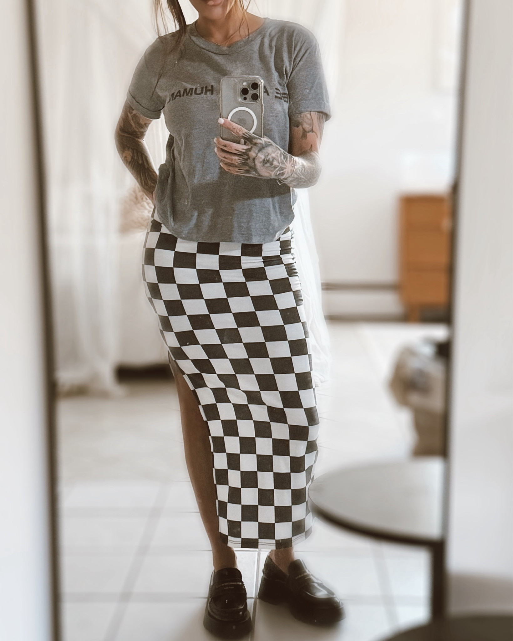 Chvity Plaid Skirts for Women Casual High Waisted Side Slit Classic Checkered Print Stretch Tight | casual | work wear | spring outfit | for her 

#LTKOver40 #LTKWorkwear #LTKStyleTip