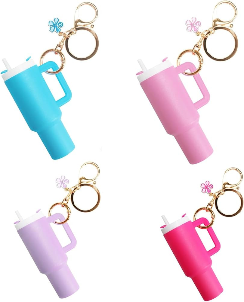 Mini Tumbler Keychain for Stanley Cup, Cute Mini Cup Keychain Chapstick Holder for Women Men Girl... | Amazon (US)
