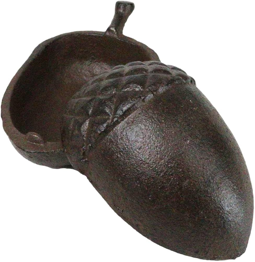 Ebros Gift Cast Iron Whimsical Cottage Western Autumn Acorn Nut Shaped Decorative Jewelry Trinket... | Amazon (US)