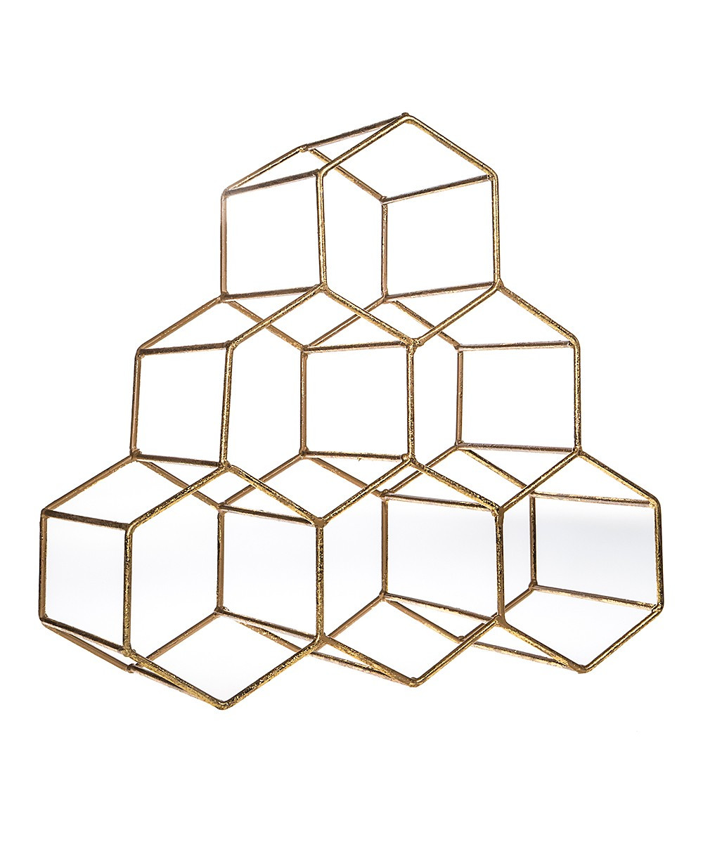 Home Essentials and Beyond Wine Racks - Six-Bottle Gold Wine Rack | Zulily
