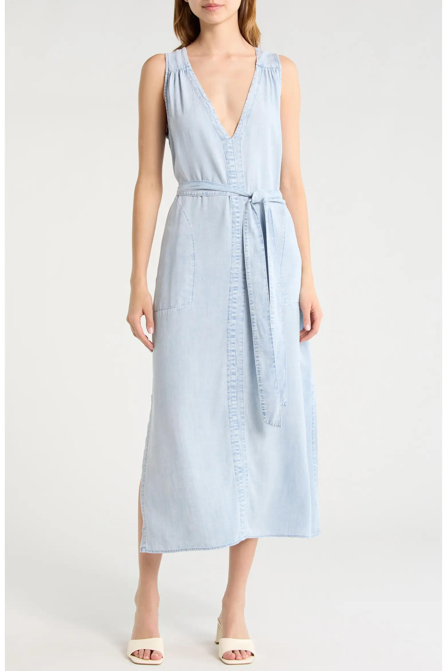 Landon Sleeveless Denim Dress (Women) | Nordstrom | Nordstrom