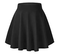 Urban CoCo Women's Basic Versatile Stretchy Flared Casual Mini Skater Skirt | Amazon (US)