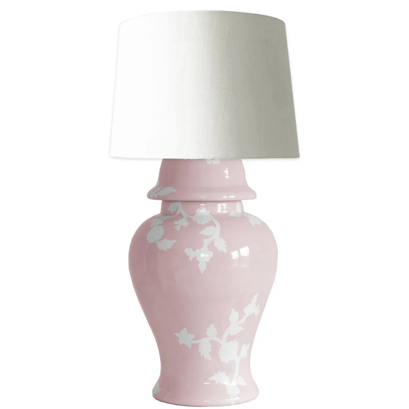 Chinoiserie Dreams Ginger Jar Lamp in Cherry Blossom | Ruby Clay Company