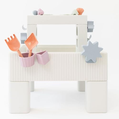 PLAYSMOL Tide Water & Sensory Table, 3-in-1 Play Sand Table with Lid, Toddlers & Kids Indoor Outdoor Activity Water Station, Ages 3+ | Amazon (US)