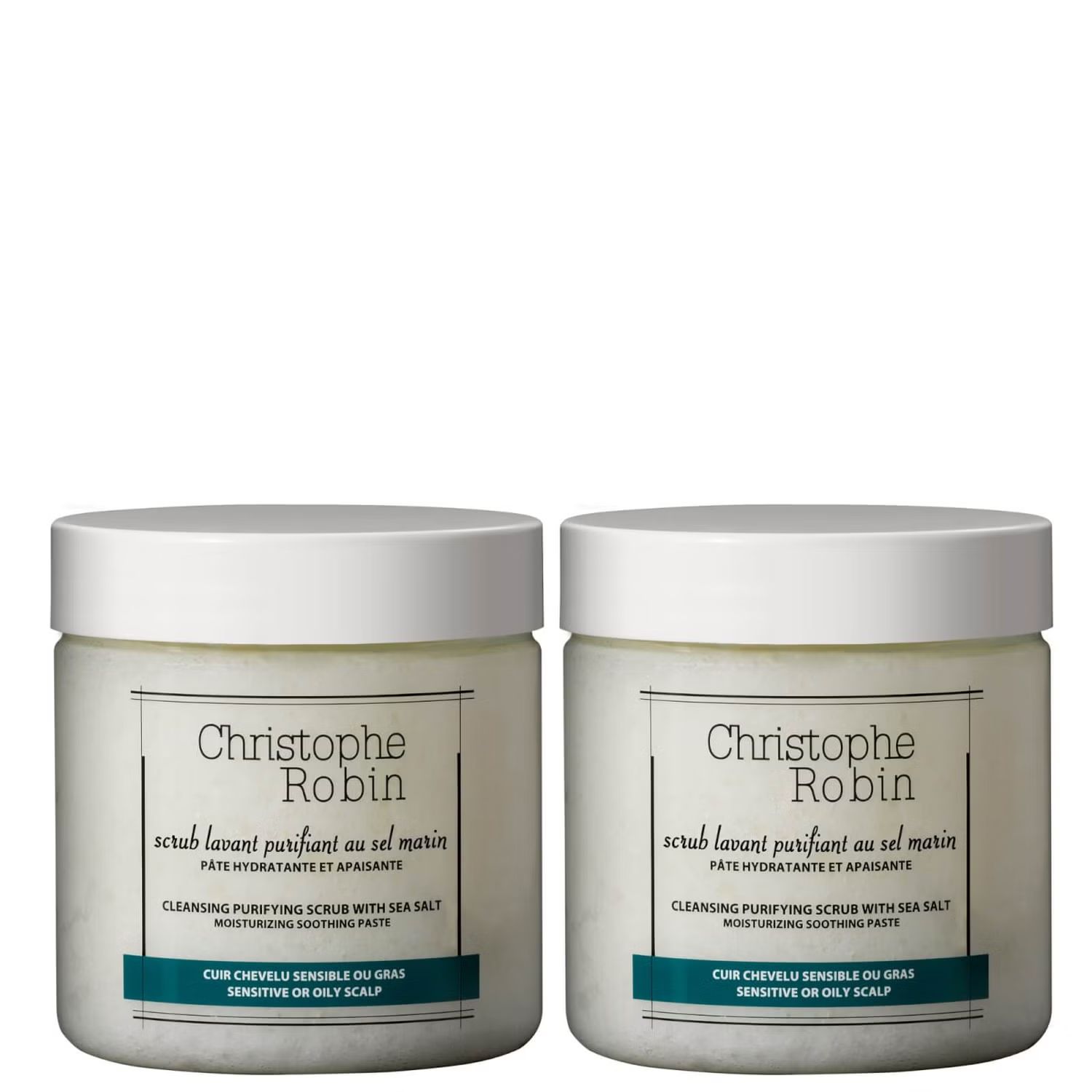 Christophe Robin Cleansing Purifying Scrub with Sea Salt Duo | Skinstore