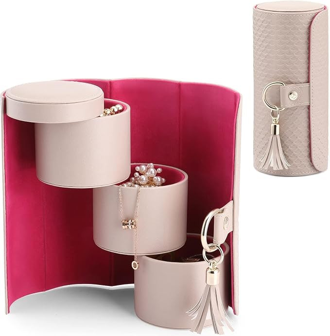 VLANDO Viaggio Mothers Day Gifts Her - Small Jewelry Case Box - Travel Essential Accessories for ... | Amazon (US)