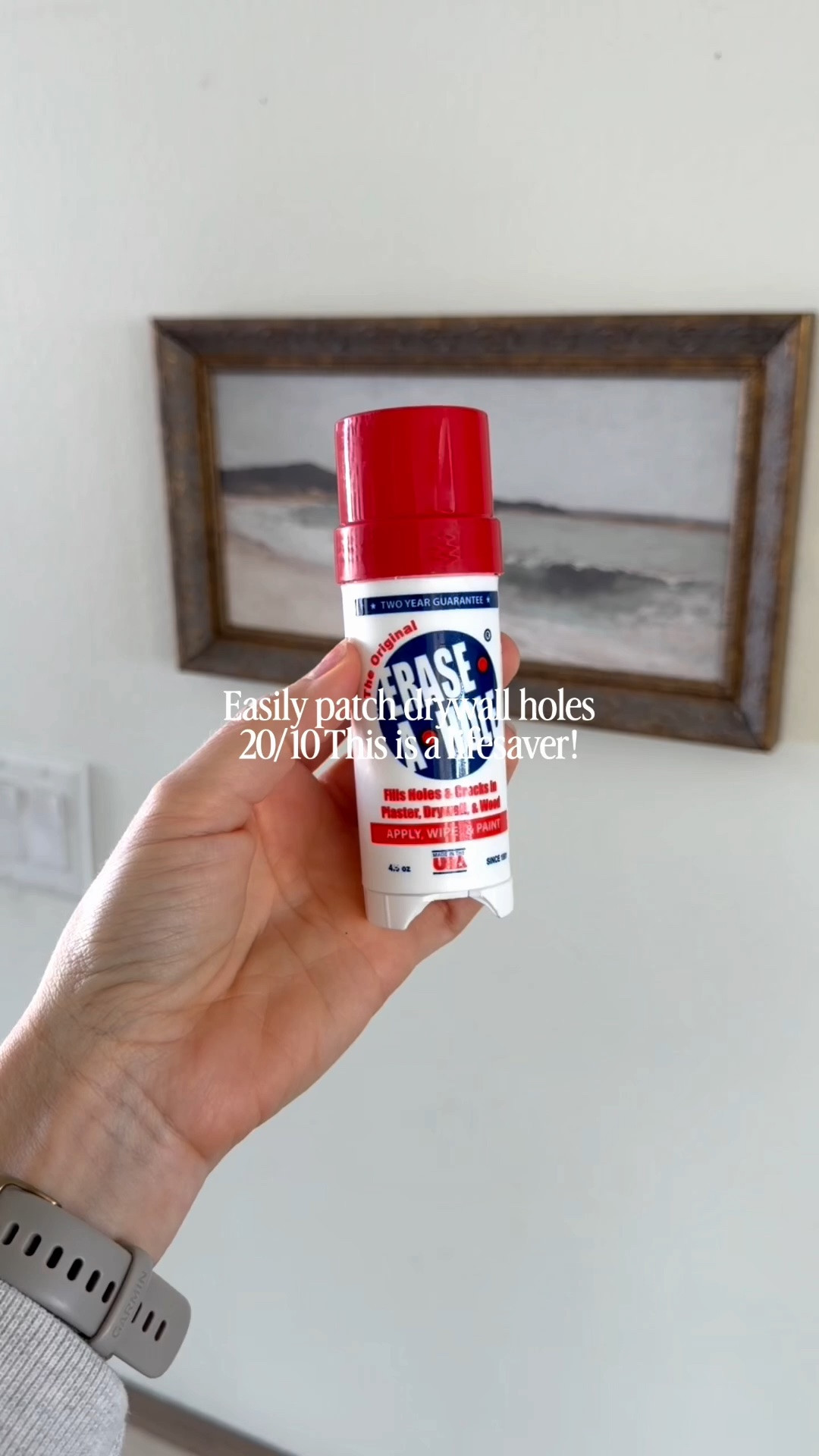 Got nail holes? This drywall fill a hole works so well! Just rub on the wall, wipe off excess with a damp cloth and let dry. It dries white so you can paint over it or leave it if you have white walls. On sale during prime day!

#LTKHome #LTKSaleAlert