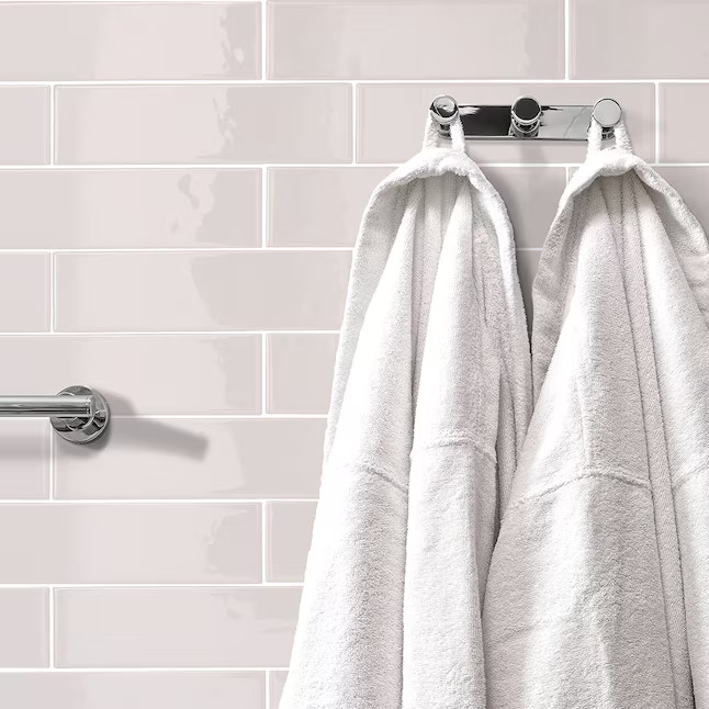 Smart Tiles Oslo Gray 23-in x 11-in Glossy Resin Subway Wall Tile (2.87-sq. ft/ Carton) | Lowe's