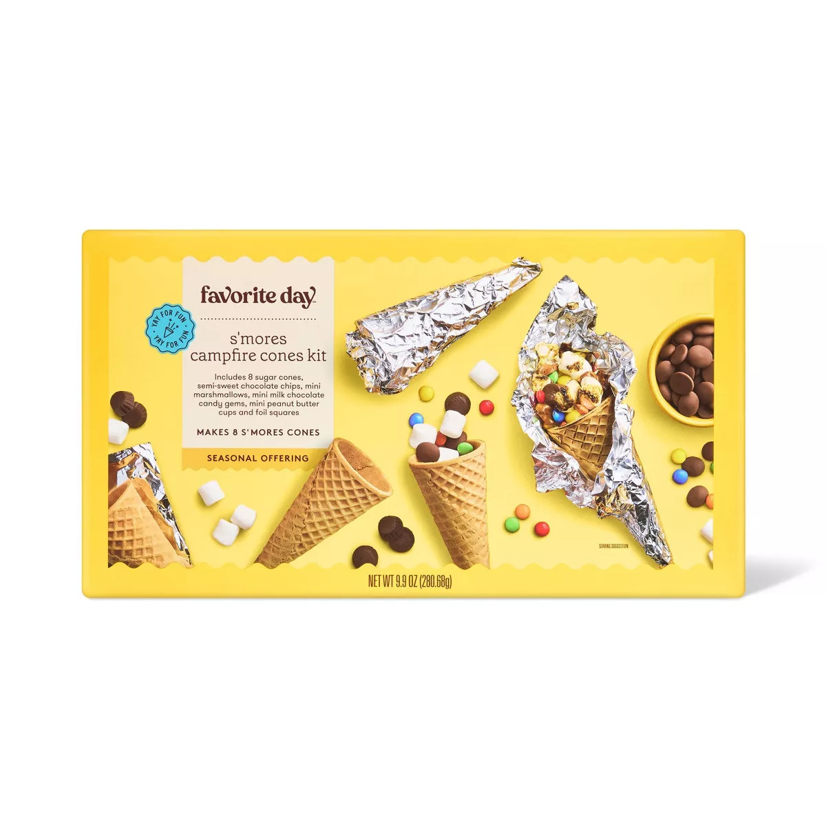 S'mores Campfire Cones Kit - 9.9oz - Favorite Day™ | Target
