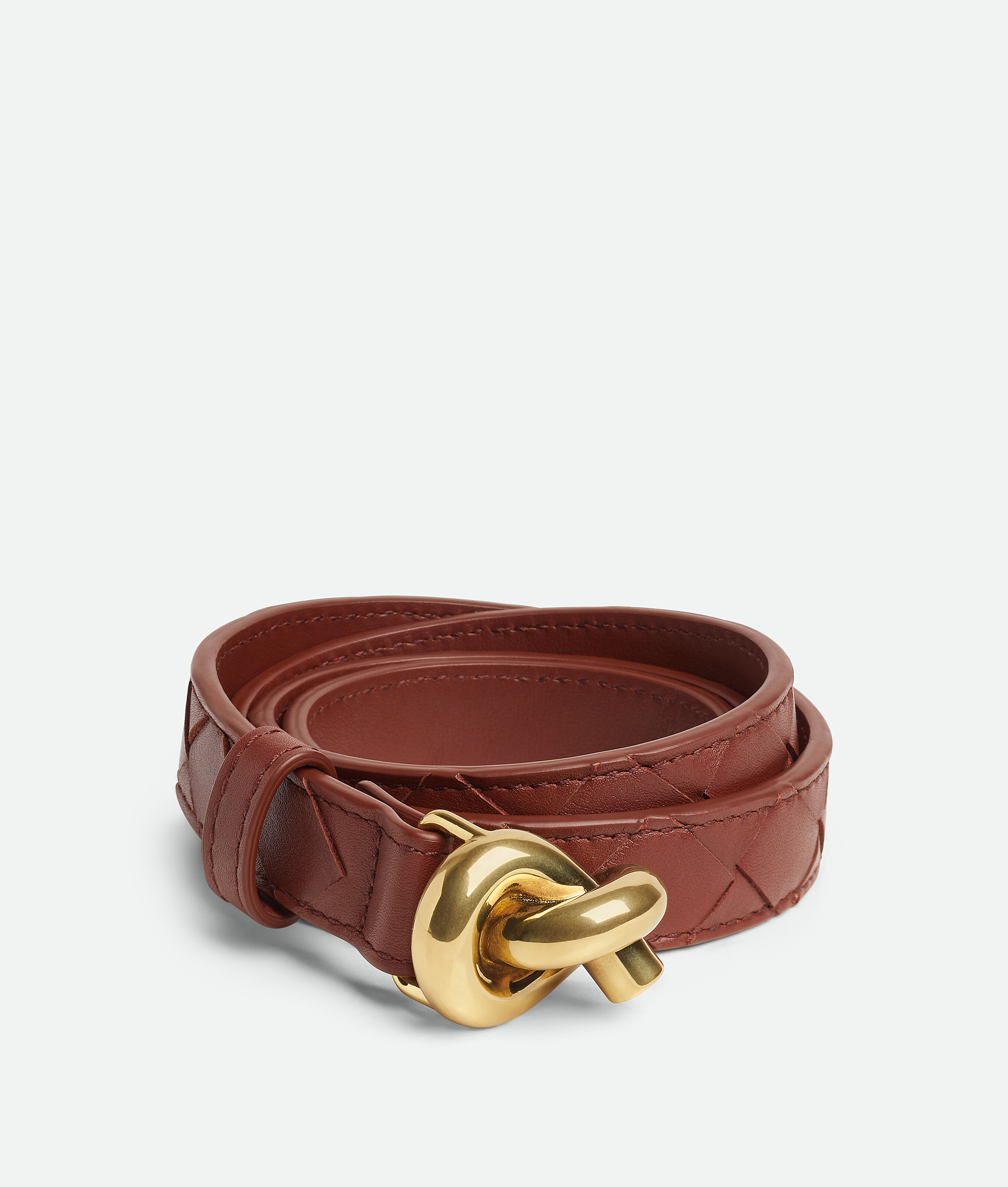 Bottega Veneta Knot Belt - Bordeaux - Women - 30 | Bottega Veneta