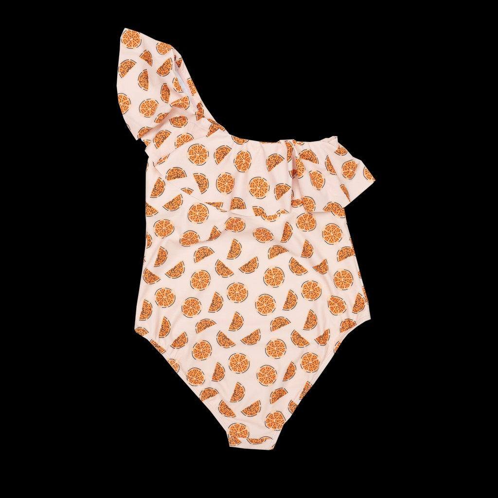 Cuties in Clementine Mom One-Piece Swimsuit | The Oaks Apparel Company
