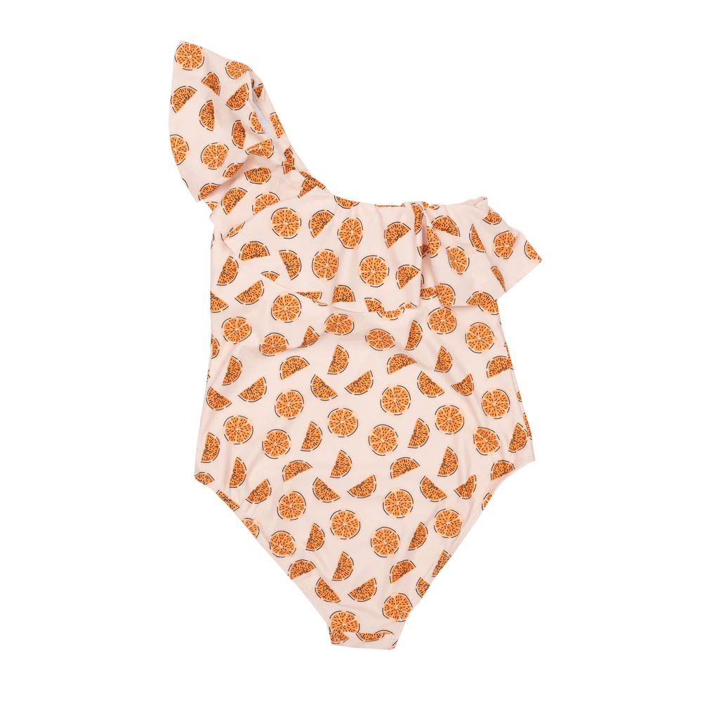 Cuties in Clementine Mom One-Piece Swimsuit | The Oaks Apparel Company