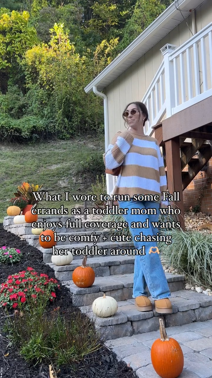 WELCOME to month 6 of my journey! Follow @hellolexiechilders for more comfy + cute outfit inspo 🤩

I can’t believe we’re here already!! I have lovedddd every day of this journey! I’ve learned so much and worked with some dream brands and I’m just SO thankful for every person who has liked, commented, shared, or ordered something through my links 🥹 In doing any of those things, you are helping me chase a dream and I’m so thankful for that!! 

It’s amazing how the hair completes this whole outfit 🙌🏻🤎
Amazon sweater + Ugg lookalike slippers + designer lookalike sunglasses + my FAV Abercrombie jeans = my Fall uniform for sureee!! 🤩

Comment “WANT” to receive outfit details straight to your DMs 🫶🏻

#momswithstyle #momootd #momoutfits #everydaystyle #outfitideas #casualstyle #momstyle #outfitinspo #amazonfashion #toddlermom #platformslippers