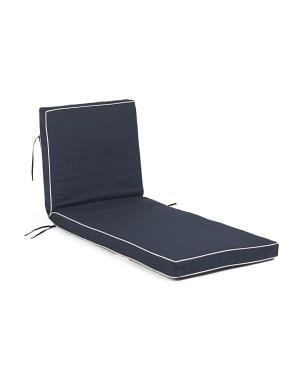 Made In Usa 24.5x68 Outdoor Contrast Cord Lounger Cushion | TJ Maxx
