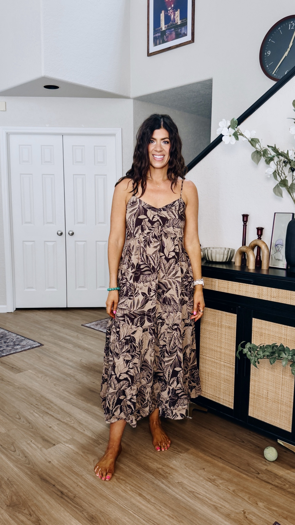 Aerie try on
In a medium trapeze maxi dress 

#LTKMidsize #LTKSaleAlert #LTKOver40