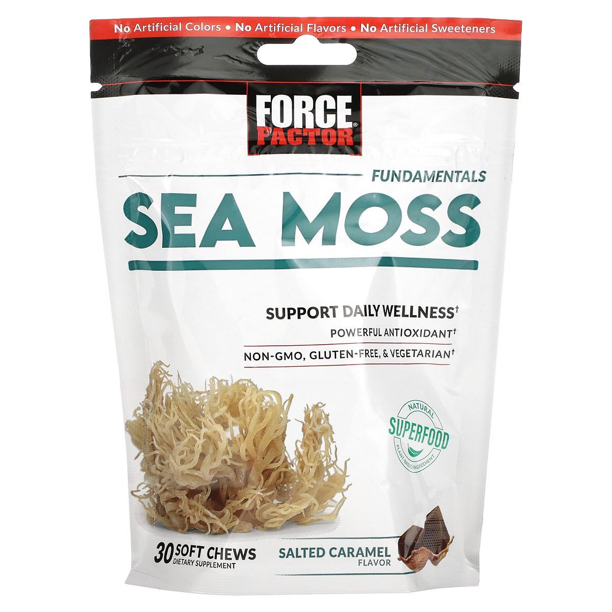 Force Factor Fundamentals, Sea Moss, Salted Caramel, 30 Soft Chews | Target