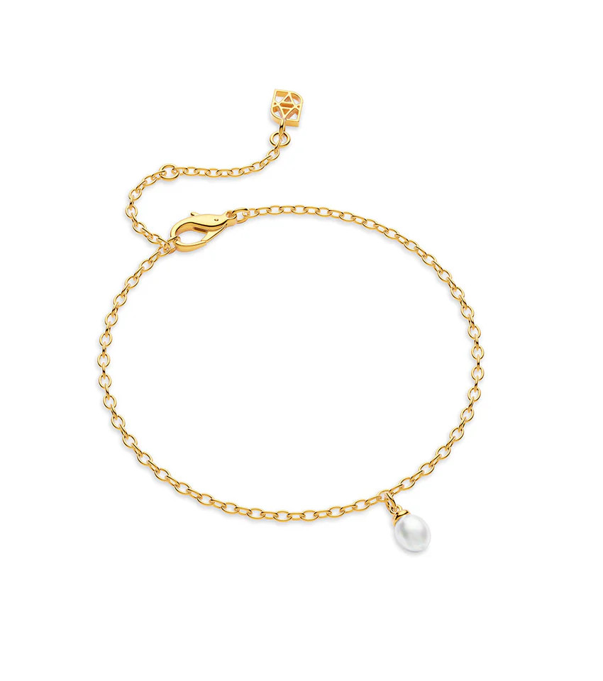 Fine Organic Pearl Bracelet (Gold) | Abbott Lyon