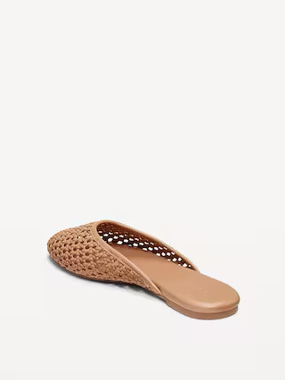 Faux-Leather Woven Mule for Women | Old Navy (US)