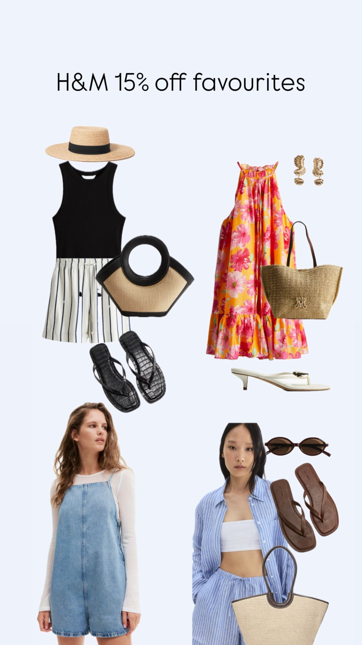 H&M summer outfits styling linen shorts and dresses. Perfect for the bank holiday weekend or summer holidays 🌼☀️💓



#LTKsummer #LTKeurope #LTKuk