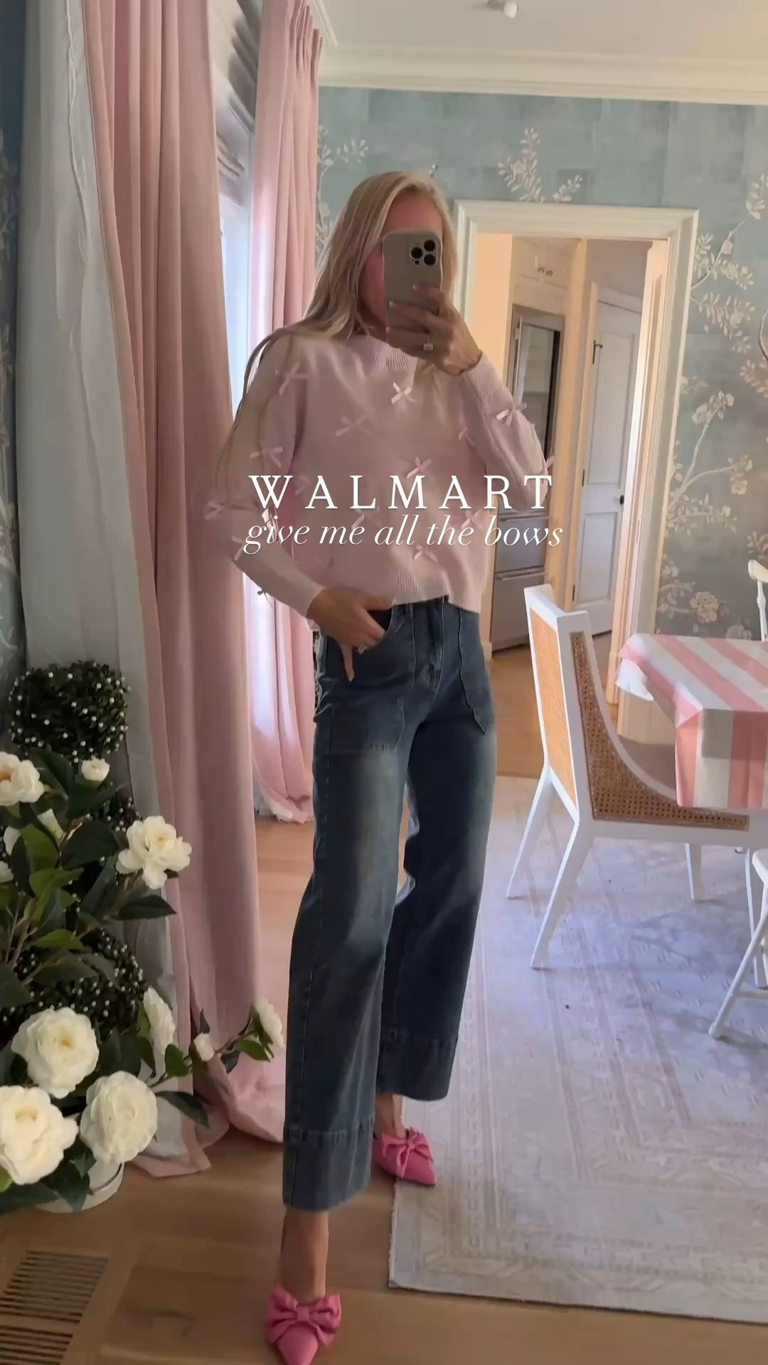 The pink bow crop sweater that instantly makes an outfit feel sweet, cozy, and a little bit magical. Perfect with denim, skirts, or just because you love a good bow moment. 🎀
#WalmartFinds #BowDetails #CozyStyle

#LTKPetite #LTKFindsUnder50 #LTKootd