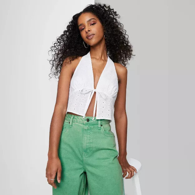 Women's Sleeveless Halter Fly Away Top - Wild Fable™ | Target