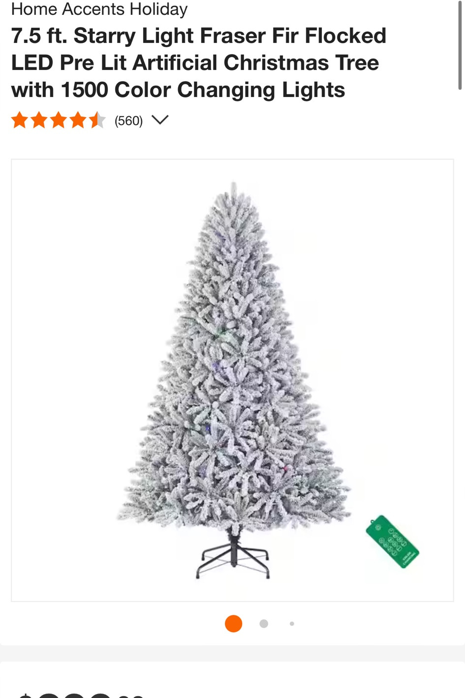 Starry Light 7.5 ft tree