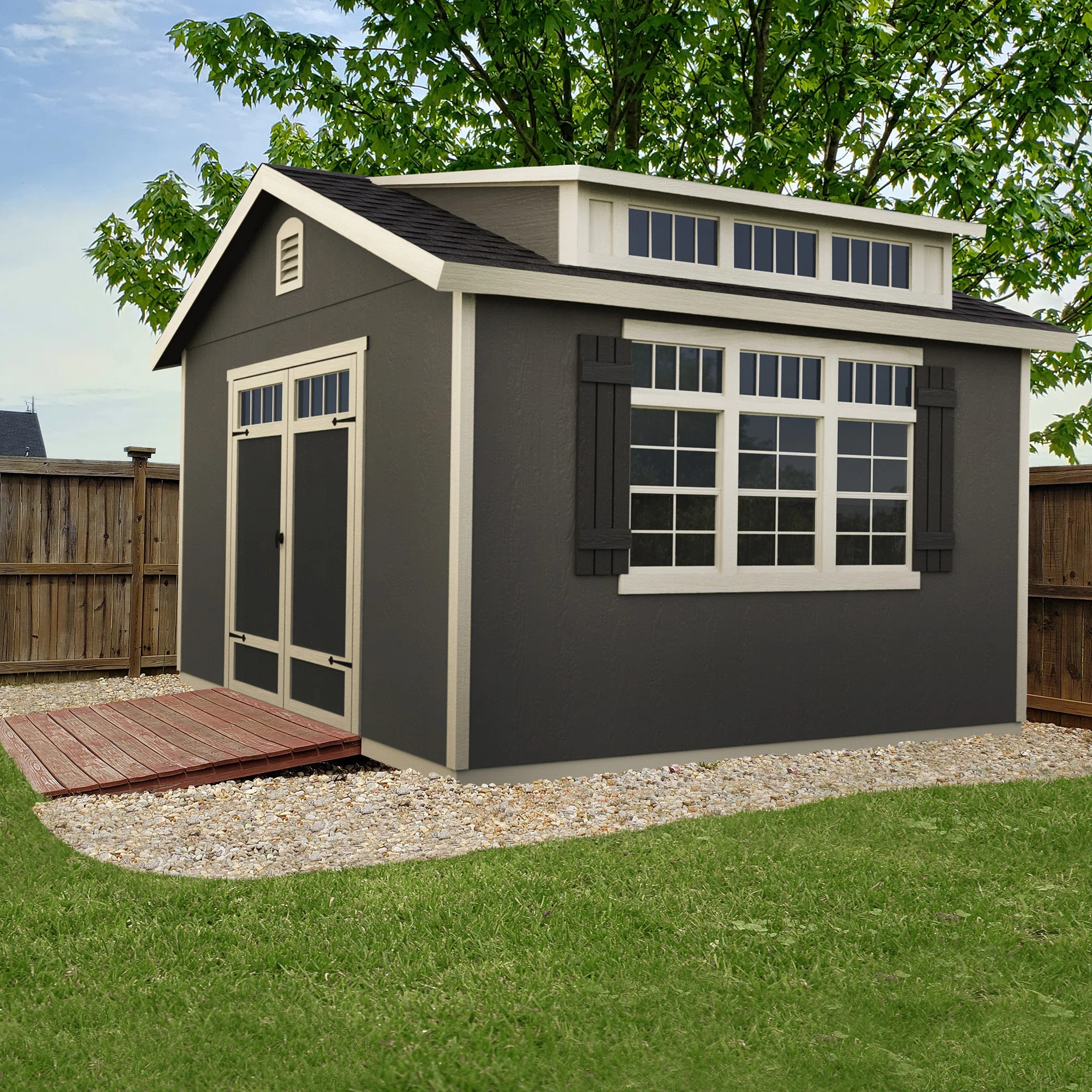 Handy Home Windemere 10 ft. W x 12 ft. D Storage Shed & Reviews | Wayfair | Wayfair North America