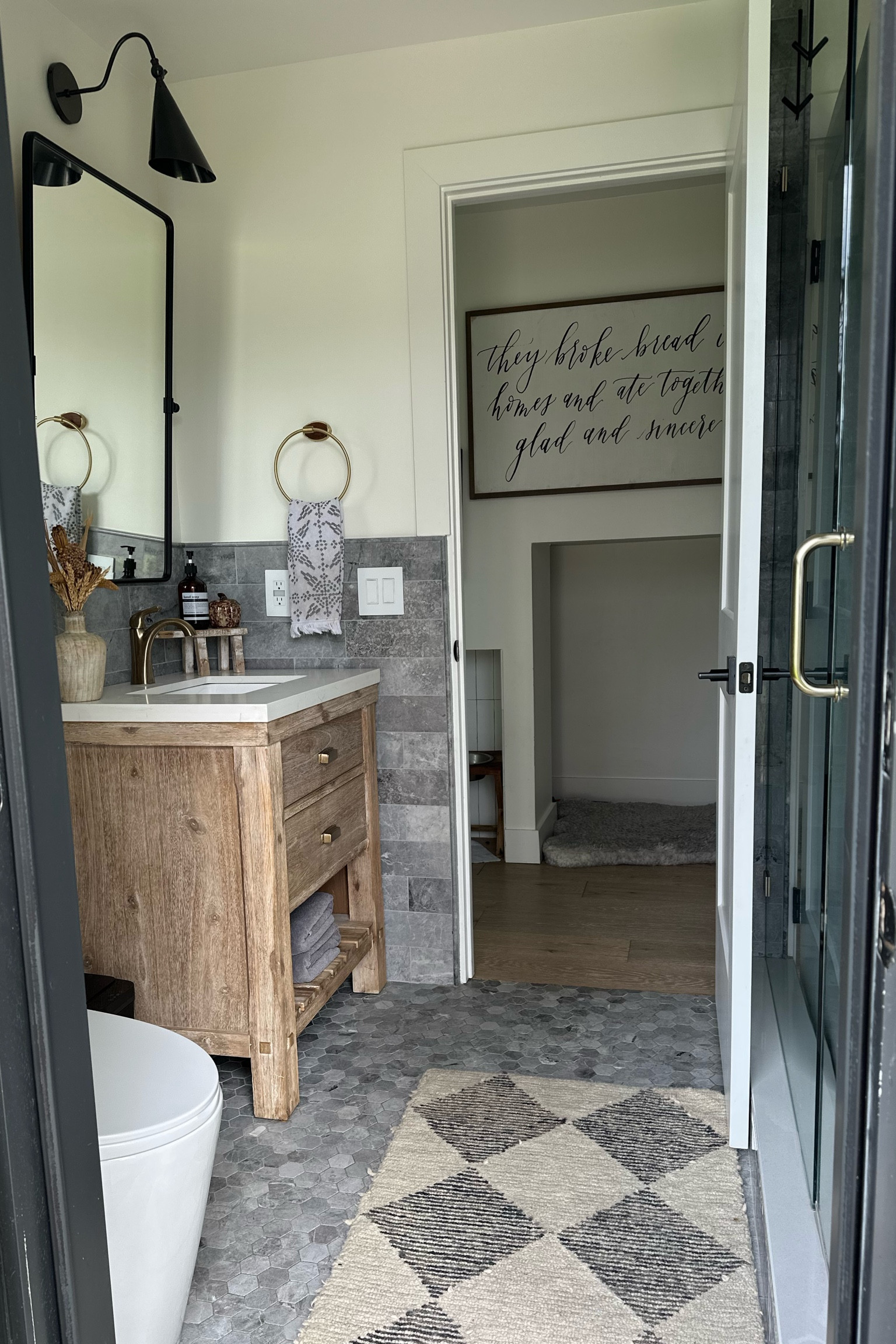 Guest bathroom inspo, rustic modern aesthetic 

#LTKhome #LTKSeasonal