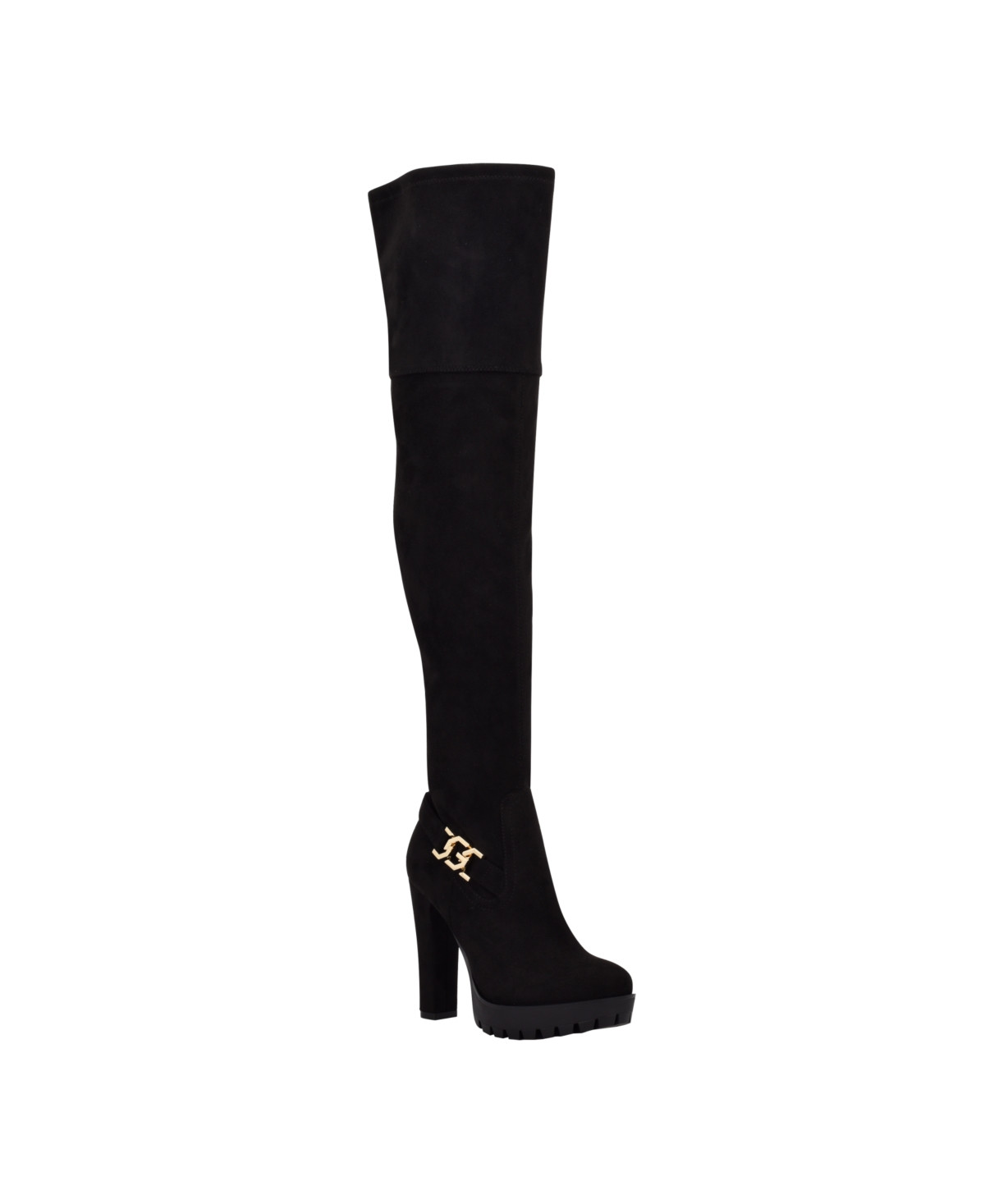Guess Women's Tailia Lug Platform Over The Knee Boots Women's Shoes | Macys (US)
