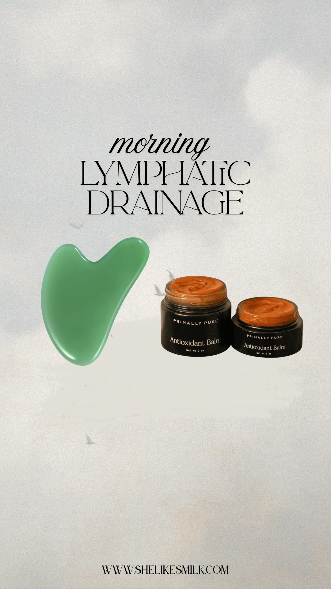 2 product morning lymphatic drainage routine 🧖‍♀️

#LTKBeauty #LTKBaby