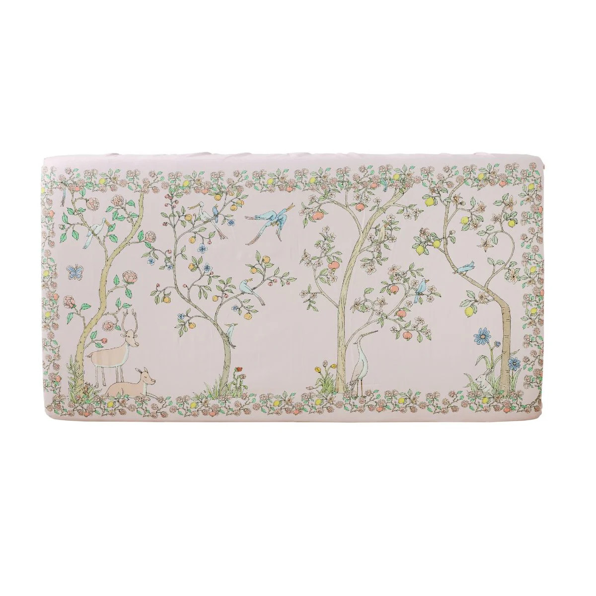 Atelier Choux - In Bloom Pink Crib Sheet | Caitlin Wilson Design