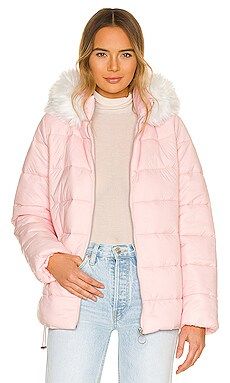 Show Me Your Mumu Snowbird Puffer Jacket in Frosty Pink from Revolve.com | Revolve Clothing (Global)