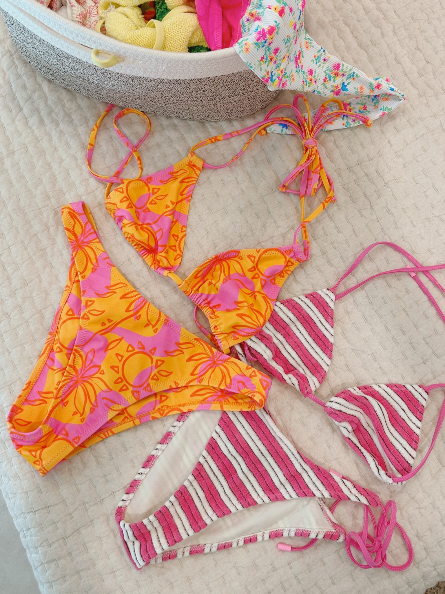 The hardest decision… pink stripe is from triangl 🌺🍊

#LTKstyletip #LTKSeasonal