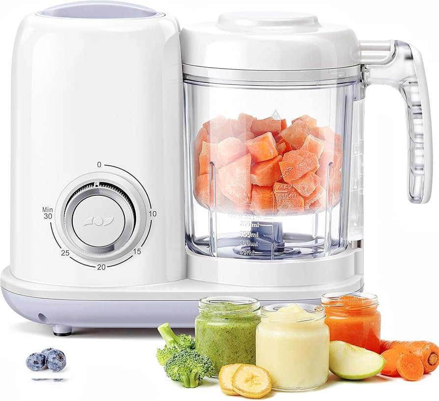 AMZBABYCHEF Baby Food Maker, 4 in 1 Baby Food Processor and Steamer, Puree Blender, Multifunction... | Amazon (US)