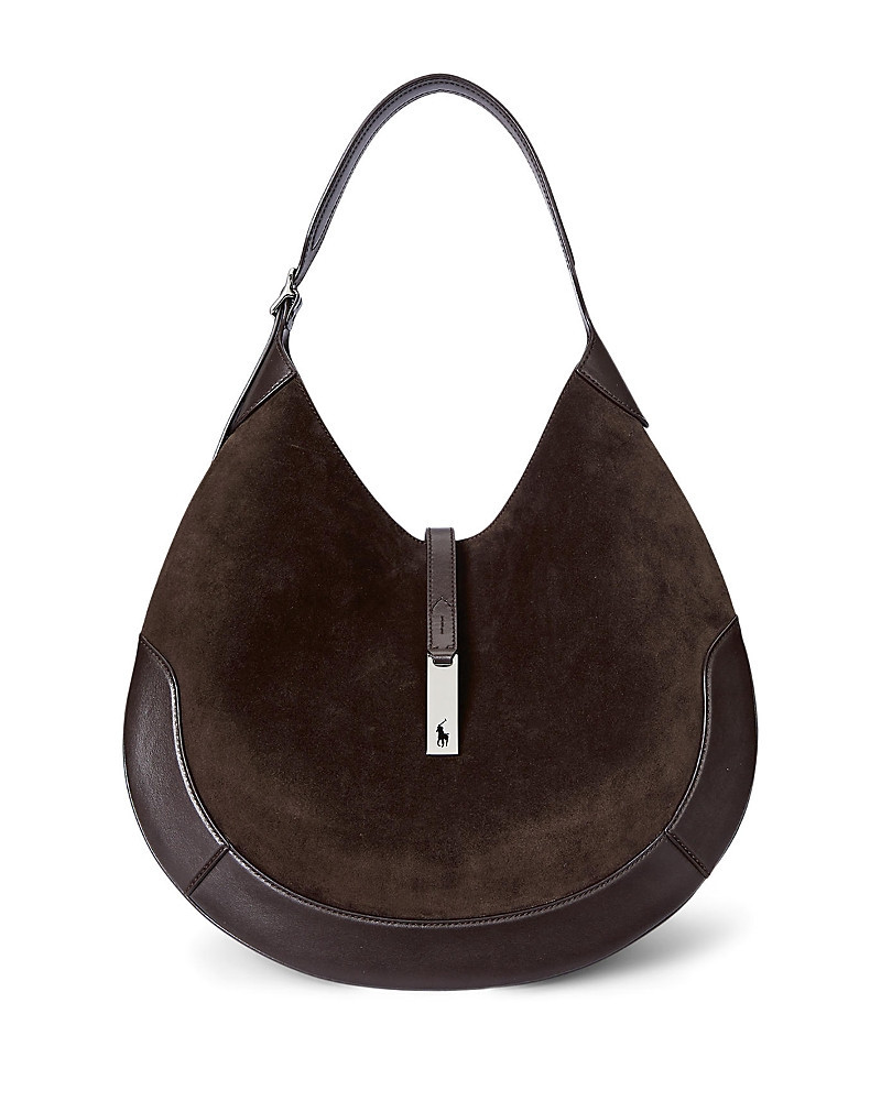 Polo Ralph Lauren Polo Id Large Suede Shoulder Bag | Bloomingdale's (US)