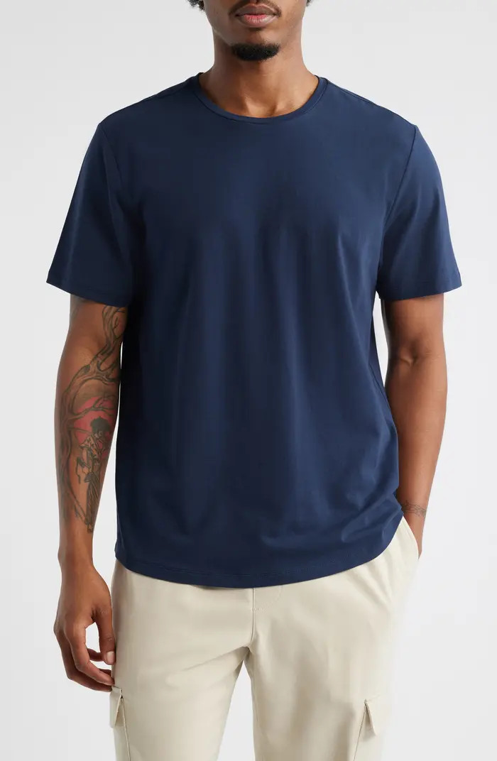Crewneck Stretch Cotton T-Shirt | Nordstrom
