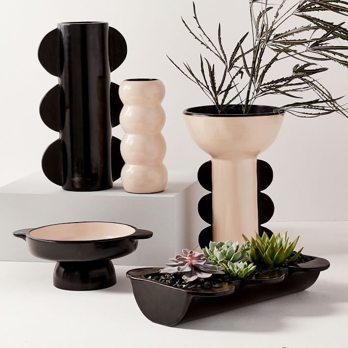 Meso Scalloped Edge Vases | West Elm (US)