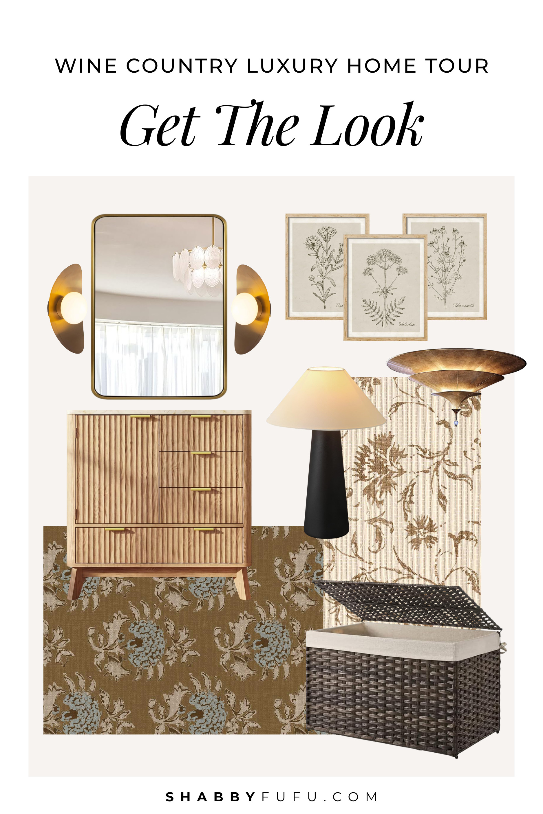 Aged brass accents, honey wooden tones, woven textures and a warm color palette are some of the stunning details we found in the Wine Country Luxury Home Tour. Here are some finds to replicate that gorgeous aesthetic in your own home! 

 #LTKvlog #LTKSeasonal #LTKHome