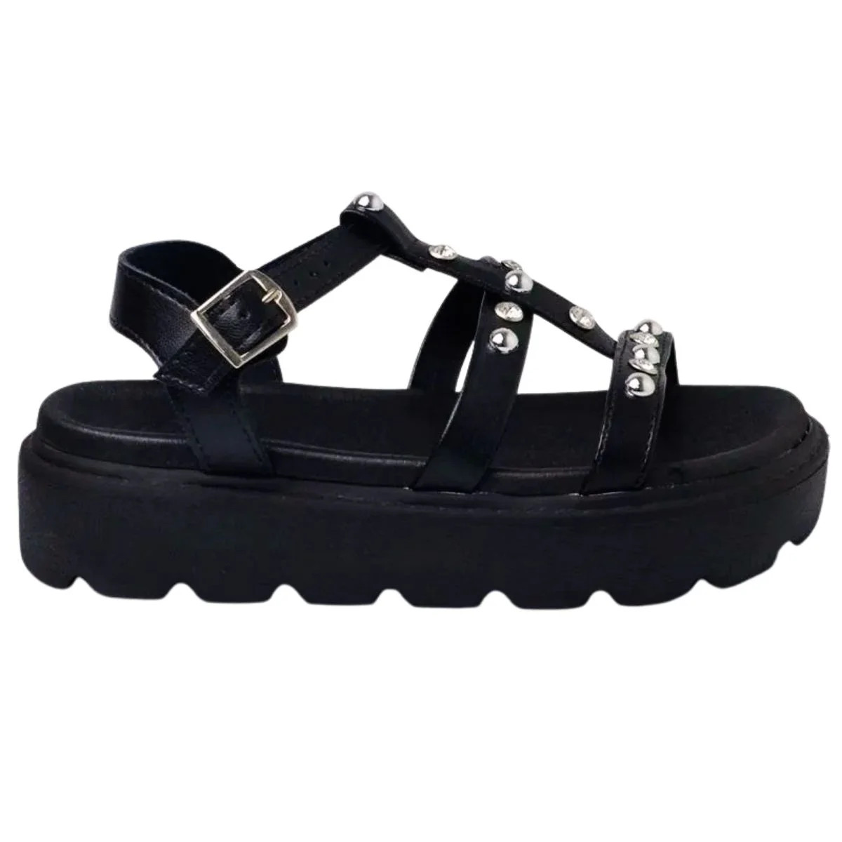 Sandália Papete Flatform Infantil Menina Molekinha 2362.103 Tratorado Preto Preto - Lojas Renner | Renner (BR)