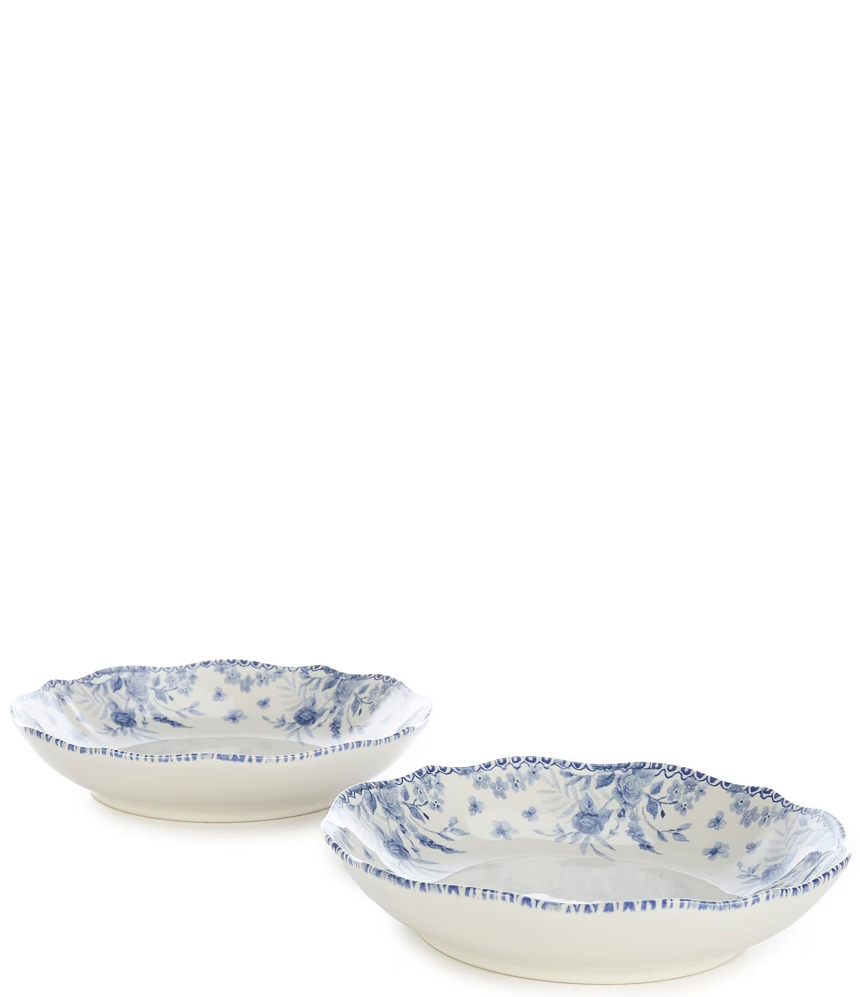Caroline Collection Blue & White Chinoiserie Pasta Bowls, Set of 2 | Dillard's