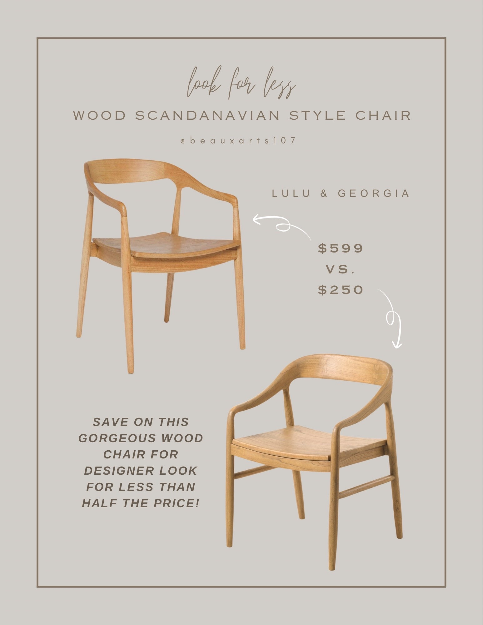 Save on this designer look wood chair for your dining/office space for a steal!

#LTKHome #LTKSaleAlert