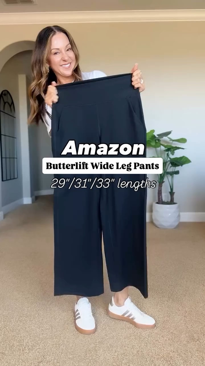These butterlift wide leg pants are one of my favorite Amazon finds. The fabric is incredibly soft, they drape beautifully, and I love that they come in multiple inseam lengths so you can get the perfect fit. Easy to dress up, wear casually, travel in, or even style for work.

butterlift pants, wide leg pants, Amazon fashion, travel outfit, workwear style, elevated basics, comfortable pants, petite friendly, tall friendly, casual chic, capsule wardrobe, everyday style, EverydayHolly

#LTKOver40 #LTKActive #LTKPetite