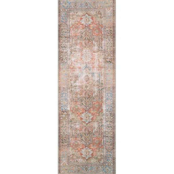 Skye Oriental Terracotta Area Rug | Wayfair North America