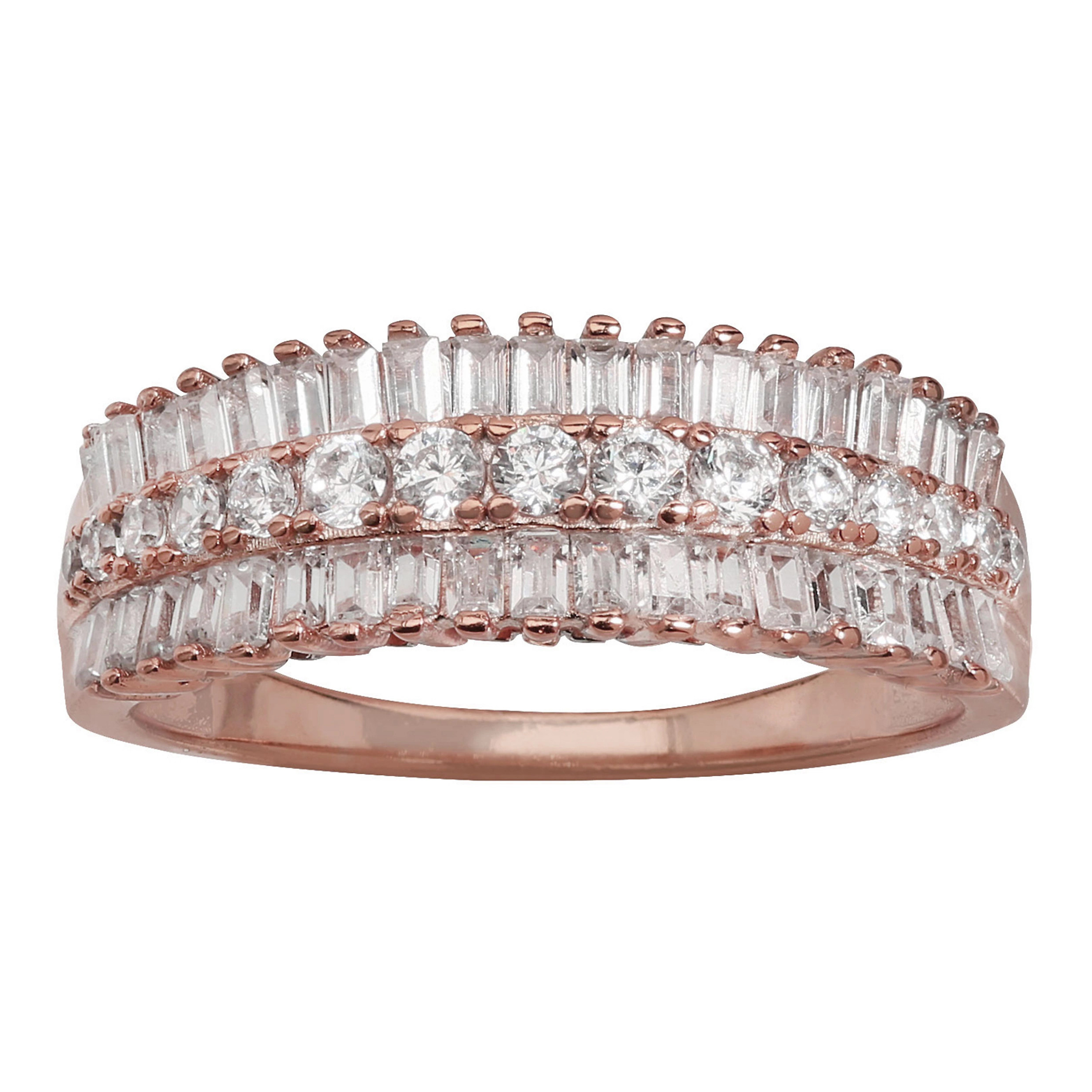 PRIMROSE Sterling Silver Triple Row Ring | Kohl's