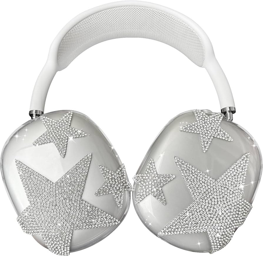 Bling Case Cover for AirPods Max, Clear Sparkling Soft TPU Earcup Cover for AirPods Max New USB-C... | Amazon (US)