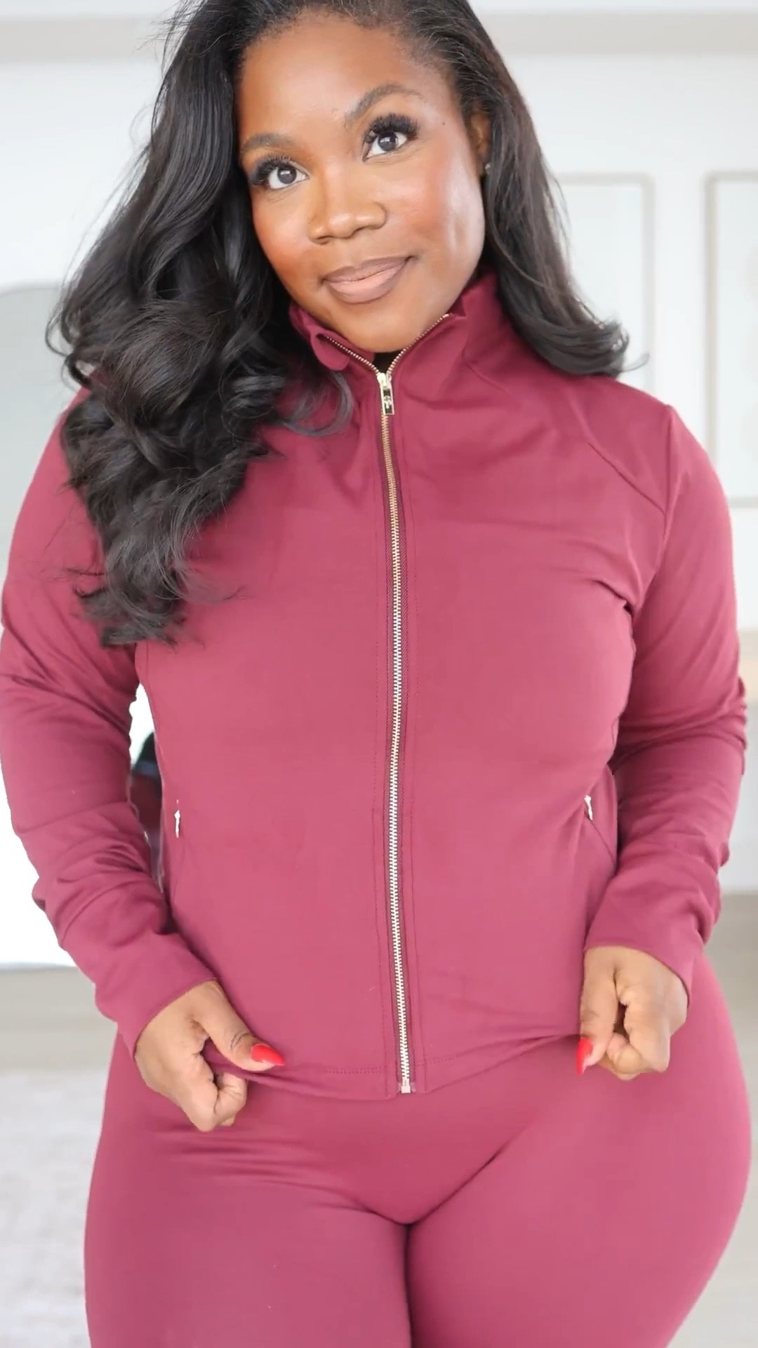 This burgundy drop by Salt Project = chefs kiss 🤌🏾

These active wear and athlesieure pieces are high quality, extremely supportive, and obviously stunning. It’s rare that I find sports bras that really give me the support that I need, but these do just that. And the comfort and snatch effect on these leggings are top tier. Cannot recommend these pieces enough if you’re looking for new active wear.

Sizing Details:
Tops: XL
Bottoms: XXL

#LTKPetite #LTKMidsize #LTKActive