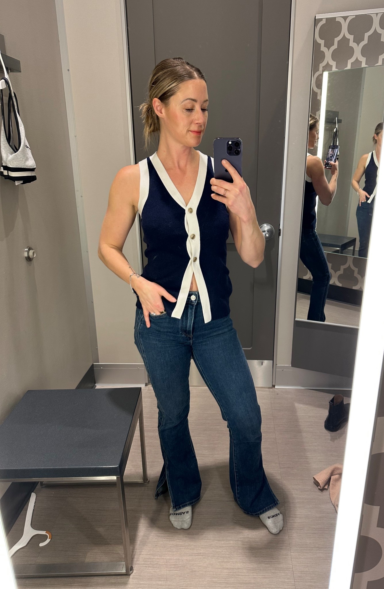 I love this clearance tank! Would be fun to dress up or wear more casually with denim like I am here  

#LTKootd #LTKSeasonal #LTKFindsUnder50